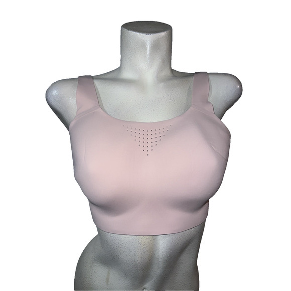 New Victorias Secret Sports Bra 36DD Pink Featherweight High Support Turbo Wick - Picture 1 of 6